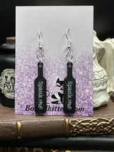 Load image into Gallery viewer, BDSM Spank Me Paddle Black Acrylic Earrings
