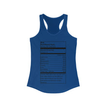 Load image into Gallery viewer, Brat Nutritional Facts Women&#39;s Ideal Racerback Tank
