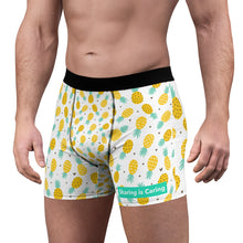 Load image into Gallery viewer, Upside Down Pineapple Swingers, Sharing is Caring Mens Boxers
