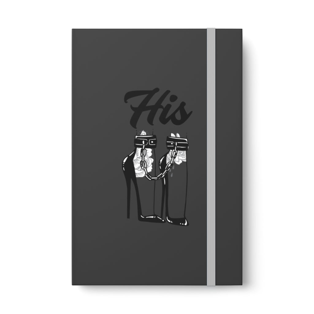 BDSM His in Heels Color Contrast Notebook - Ruled 8.25