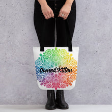 Load image into Gallery viewer, Owned Kitten Mandala Tote Bag
