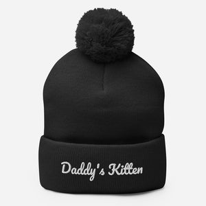 Daddy's Kitten Pom-Pom Beanie Hat