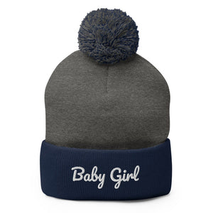 Baby Girl Pom-Pom Beanie, Hat