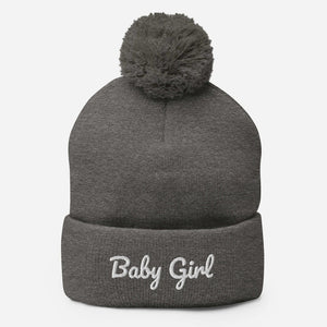 Baby Girl Pom-Pom Beanie, Hat