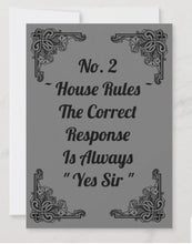 Load image into Gallery viewer, BDSM House Rules 5x7 Postcards
