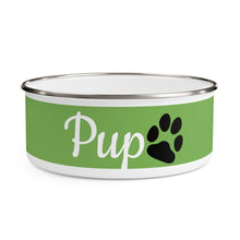 Load image into Gallery viewer, Pup Enamel Pet Play Bowl
