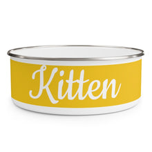 Load image into Gallery viewer, Kitten Enamel Pet Bowl
