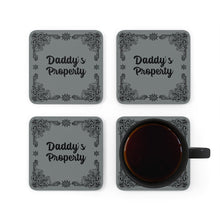 Load image into Gallery viewer, Daddy&#39;s Property Cork Back Coaster
