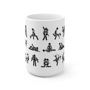 Fuck Me Sex Positions White Ceramic Mug
