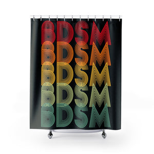 BDSM Retro Shower Curtains