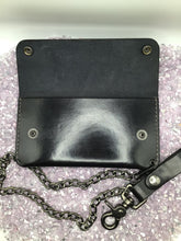 Load image into Gallery viewer, BDSM Triskelion Black Long Trucker Chain Wallet
