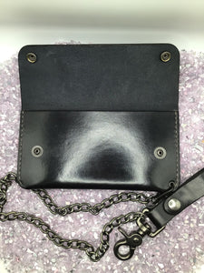 BDSM Triskelion Black Long Trucker Chain Wallet