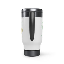 Load image into Gallery viewer, Upside Down Pineapple Stainless Steel Travel Mug with Handle, 14oz
