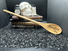 Load image into Gallery viewer, Naughty Boy Engraved Wood Spoon
